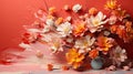 Serene Blossoms Elegance, Soft 2024 Color Trend Emerge. GenerativeAI