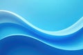 Serene blue abstract wave design elegant curving lines and subtle light effects for a calming background image. Generative AI Royalty Free Stock Photo