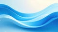 Serene blue waves abstract background design featuring soft, undulating curves and subtle textured effects. Generative AI Royalty Free Stock Photo