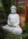 Serene Buddha in Bamboo Garden