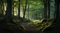 Captivating Forest Trail: Delicately Rendered Landscapes With Award-winning Lighting