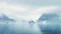 Serene And Calming Iceberg Landscapes With Sci-fi Vibes