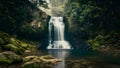 Serene Cascade in Brazil\'s Rei da Prata. Concept Waterfalls, Brazil, Rei da Prata, Serene, Nature