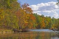 Serene Change of the Seasons on a Quiet Lake