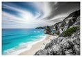 Serene coastal cliffs overlooking turquoise waters Royalty Free Stock Photo