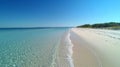 Serene Coastal Scene Clear Water White Sand Beach Royalty Free Stock Photo