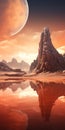 Serene Desert Artwork By Franz Daniels: Terragen-inspired, Smooth And Shiny