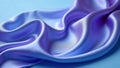 Serene draped silk fabric showing delicate undulations and a subtle gradient of light blue and periwinkle hues. Generative AI Royalty Free Stock Photo