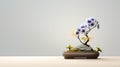 Serene And Dreamlike 3d Render Image Of Bonsai Flower Plants