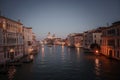 Serene Dusk View of Venice Waterway with Unique Architecture and Calm Atmosphere Royalty Free Stock Photo