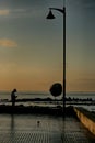 Serene evening scene at Medano, Tenerife