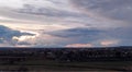 Serene February sunset over Emmett, Idaho