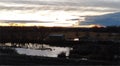 Serene February sunset over Emmett, Idaho Royalty Free Stock Photo