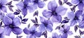 Serene floral delight photorealistic blue nova background pattern with flowers and petals