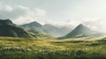 Serene Foothills: A Beautiful Shot Of Realistic Yet Ethereal 8k Landscape