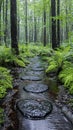 After rain, forest creek Royalty Free Stock Photo