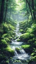 forest stream Royalty Free Stock Photo