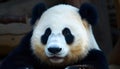 Serene giant panda with distinctive black and white markings showcasing its gentle features Royalty Free Stock Photo