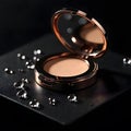 Radiant Reflections A Luxurious Makeup Compact