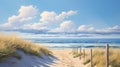 Delicately Rendered Landscapes: Capturing The Serenity Of Australian Sand Dunes Royalty Free Stock Photo