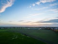 Sunset Over a Rural Landscape Royalty Free Stock Photo