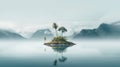Serene Island Paradise: A Captivating Nature-inspired Imagery