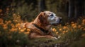 Serene Labrador Resting, Made with Generative AI