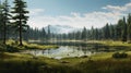 Serene Lake Animation In Cryengine: Mountainous Vistas And Outdoor Scenes