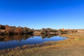 Serene lake in autumn