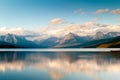 Stillness on Lake McDonald Royalty Free Stock Photo