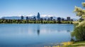 serene lake landscape Royalty Free Stock Photo