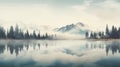 Serene Lake And Snow-capped Mountains: A Dreamy Landscape