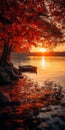 Romantic Landscape Photography: A Boat On The Edge Of A River