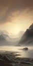 Muted Colorscape Mastery: A Realistic Fantasy Of Mountains And Water