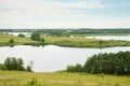 Serene landscape with a lake