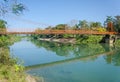 Serene landscape by the Nam Song River at Vang Vieng, Laos Royalty Free Stock Photo