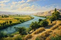 Serene Landscape of Tigris and Euphrates Rivers