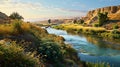 Serene Landscape of Tigris and Euphrates Rivers