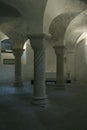 Serene light in ancient crypt Royalty Free Stock Photo