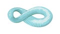 Serene Light Blue Infinity Symbol Vector - Continuity Flow, vector design Generative AI Royalty Free Stock Photo