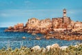 Serene Lighthouse on Brehat Island, Bretagne, France