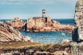 Serene Lighthouse on Brehat Island, Bretagne, France