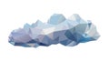 Serene Low Poly Cloud: Calm Geometric Sky Element, vector design Generative AI Royalty Free Stock Photo