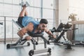 Serene male engaging in sports activities Royalty Free Stock Photo