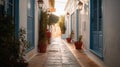 Serene Mediterranean Morning Street