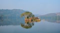 Serene morning on lake Padma Talao in. Ranthambore National Park, Rajasthan, India Royalty Free Stock Photo