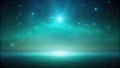 Serene nightscape a tranquil ocean under a starlit sky, reflecting celestial brilliance. Generative AI Royalty Free Stock Photo
