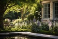 Serene Oasis: A Perfectly Proportioned Pool Garden with Delightf