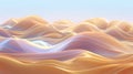 Serene Pastel Colored Digital Landscape Abstract Background.