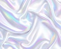 Silken waves of holographic light in a serene pastel dreamscape. AI generated Royalty Free Stock Photo